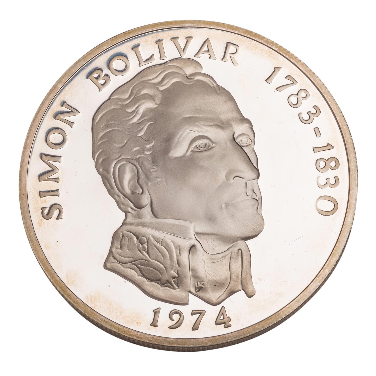 Panama /SILBER - Simon Bolivar 20 Balboas 1974 PP