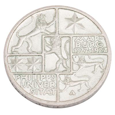 Weimarer Republik /Gedenkprägungen - 3 Reichsmark Marburg 1927-A