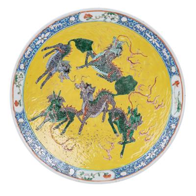 Drachenteller. CHINA. Qing-Dynastie (1644-1912).