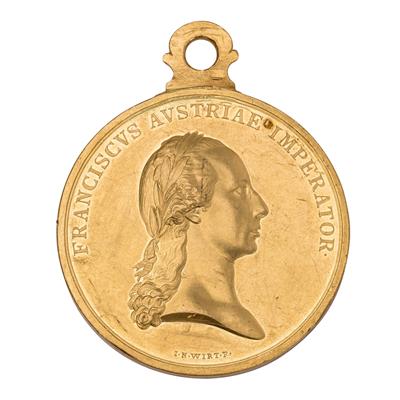 Römisch-Deutsches Reich - Goldmedaille mit angeprägter Trageöse o.J. (1804),