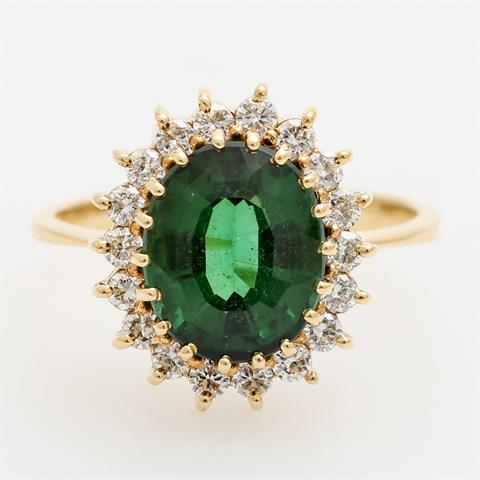 Ring mit feinem grünen Turmalin