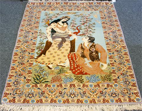 Orientteppich. ISFAHAN/SÜDWEST-IRAN, Mitte 20. Jh., 168x108