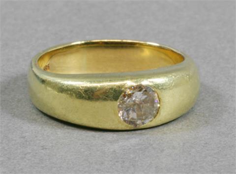 Solitär Ring mit einem Diam.-Brillant ca. 0,63ct Top Crystal (K)/Pique 2.