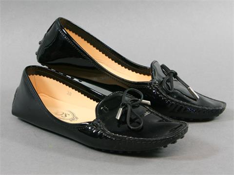 TOD'S Paar elegante Damen-Gommino-Loafer, Größe 38.