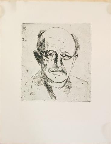 KÜPPER, WALTER JULIUS (1905-?), Bildnis des Geheimrats Planck.