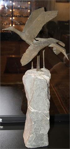 Skulptur "Fliegende Kraniche", 20.Jh.,