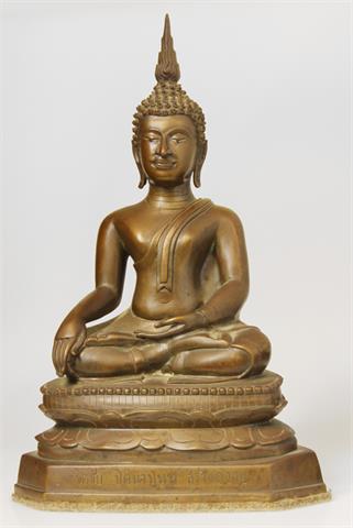 Buddha aus Bronze, THAILAND, 19./20. Jh.