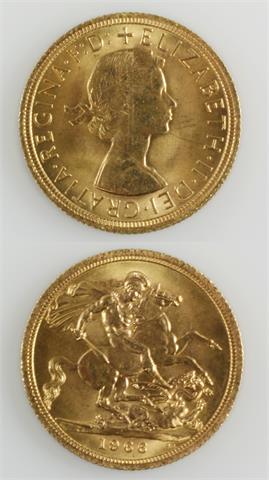 GB - 1 £ Elisabeth II, 1966,