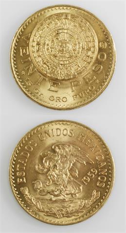 Mexiko - 20 Pesos 1959, 15 Gramm Gold fein.