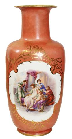 NYMPHENBURG seltene Vase, wohl um 1900,