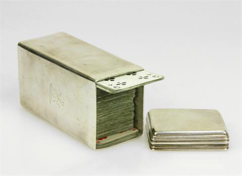 Spielkartenetui aus Silber 925, 1. Hälfte 20. Jh.