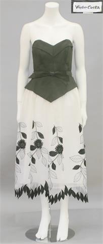 VICTOR COSTA VINTAGE, ca. 1980er Jahre: elegantes Abendkleid, ca. Größe 38.