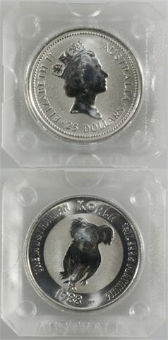Australien - 25 Dollars "Koala", 1/4 Unze Platin