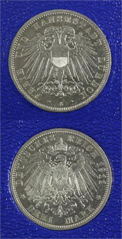 Lübeck - 3 Mark 1911/A,