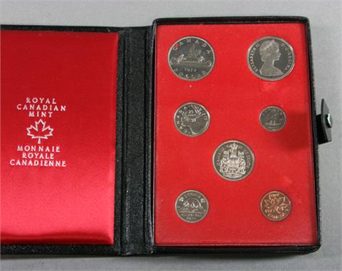 Kanada - KM Set 1972, 1 ct. bis 1 Dollar,