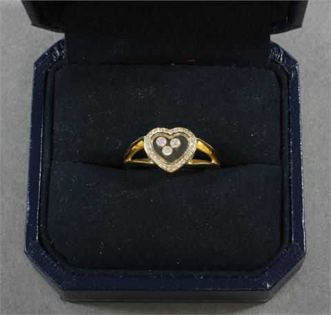 CHOPARD "Happy Diamonds", Ring mit Brill. zus. ca. 0,27ct.