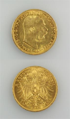 Österreich - 10 Kronen Gold 1912,