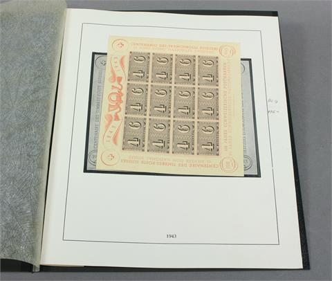 Brfm.- Schweiz 1943, Block 9**, 100 Jahre Briefmarken, Michel: 110 Euro,