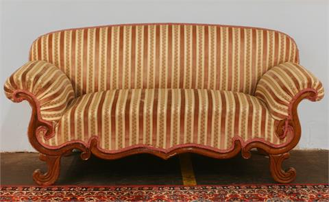 Sofa, SPÄTBIEDERMEIER, süddeutsch um 1840.