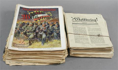 Konvolut: Diverse Zeitschriften Thematik überwiegend 1. und 2. Weltkrieg,