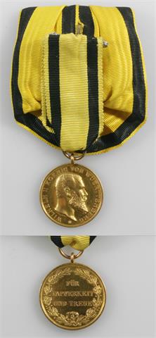 Kgr. Württemberg: Goldene Militärverdienstmedaille mit Band,