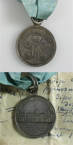Hochinteressante Medaille - Russland: Nikolaus I. 1825-1855