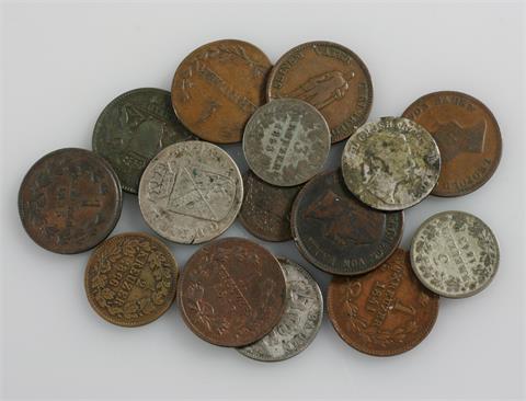 Baden / Baden Durlach - Konvolut: 15 Münzen,