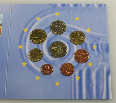 Griechenland  - KM Set 1 Cent bis 2 Euro 2004, prfr.