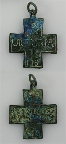 Tragbares Bronze-Ulrichskreuz o.J. (sehr früher Abguss des 17. Jh.),