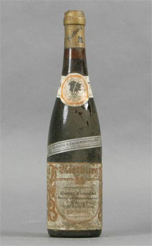 1 Flasche Rhodter Klosterpfad Riesling Trockenbeerenauslese 1971.