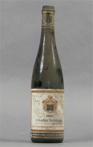 1 Flasche Erbacher Hohenrain 1969er Riesling Trockenbeerenauslese