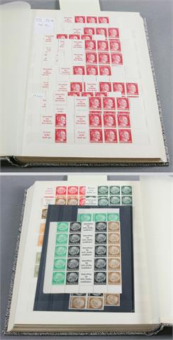 Brfm. Dt. Reich - Zusammendrucke, ca. Euro 850 Katalogwert nach Angabe