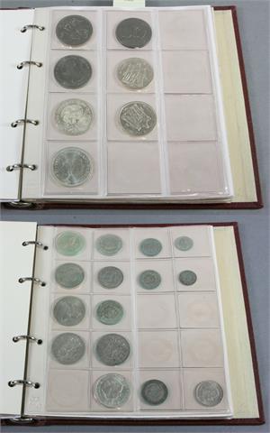 Weltmünzen - Sammlung im Album, u.a. 4 x 10 Euros (BRD),