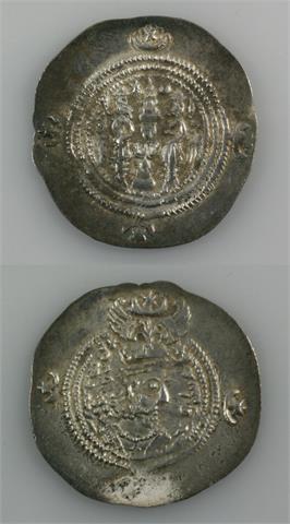 Antike / Frühmittelalter - Sasaniden/Persien, Silber Drachme,
