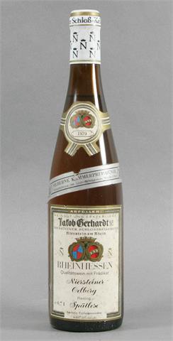 1 Flasche Rheinhessen 1979 Niersteiner Oelberg Riesling Spätlese.
