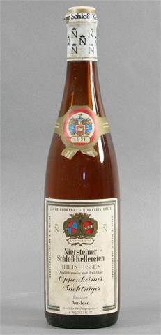 1 Flasche Rheinhessen 1976 Oppenheimer Sackträger Bacchus Auslese.