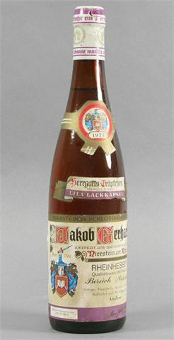 1 Flasche Herrgotts-Tröpfchen 1974 Rheinhessen Bereich Nierstein Auslese.
