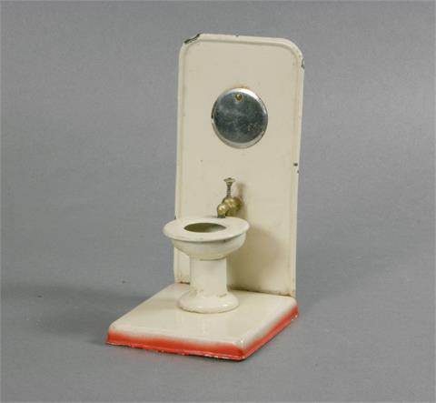 Blechspielzeug Toilette, wohl 1.H. 20.Jh.,
