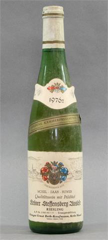 1 Flasche 1976er Riesling Goldene Kammerpreismünze 1977, Kröver Steffensberg Auslese.
