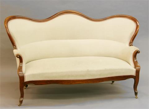 Sofa, LOUIS-PHILIPPE, deutsch um 1850, Mahagoni.