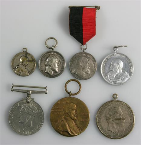 Konvolut - Diverse Medaillen, u.a. Kgr. Württemberg