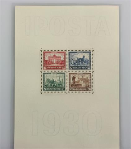 Brfm. Dt. Reich - 1930, IPOSTA Block, Bl. 1**, postfrisch, Mi.: 1.600 Euro,