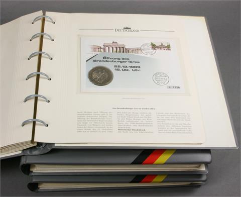 Brfm. Deutschland/KSZE - Thematische Sammlung in 3 Alben, teils mit Numisbriefen.