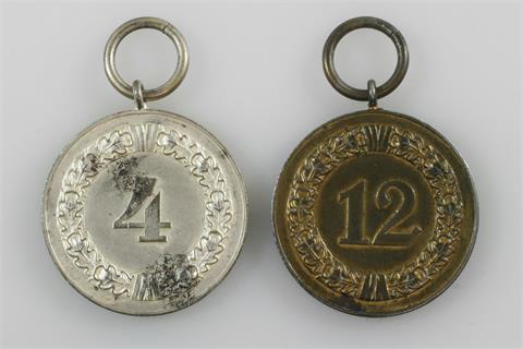 2 Medaillen 3. Reich - Dienstauszeichnung der Wehrmacht