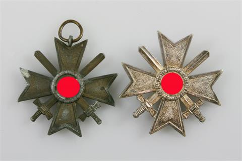 Konvolut - 3. Reich/2. WK: 2 Kriegsverdienstkreuze,