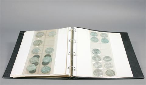 Dt. Reich, Österreich u.a. - Interessante Sammlung im Album, viel Silber, dabei Dt. Reich 12 x 5 Mark,