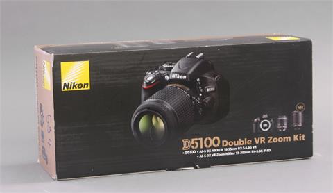 Nikon, D5100, Double VR Zoom Kit mit