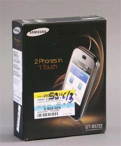 Samsung Handy GT-B 5722 dual slim dark,