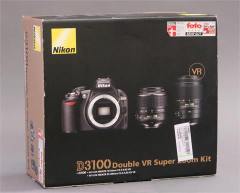 Nikon, D3100 mit Objektiv,