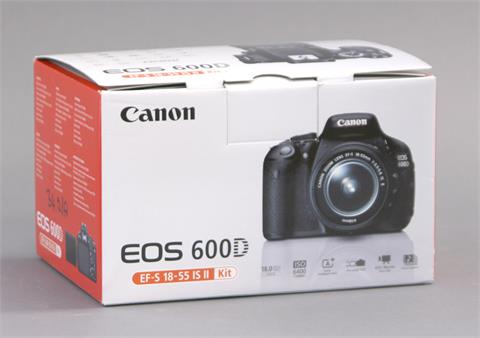 Canon, EOS 600D mit Objektiv EF-S 18-55ISII Kit,